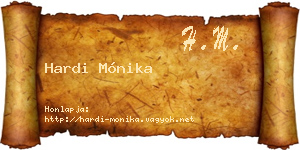 Hardi Mónika névjegykártya