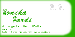 monika hardi business card