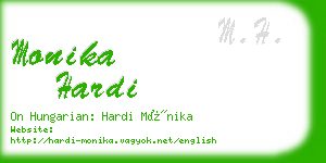 monika hardi business card